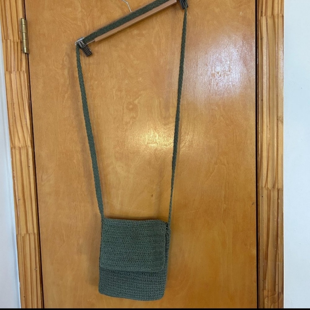 90s Mini Green Textured Purse
